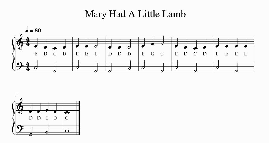 Original sheet music